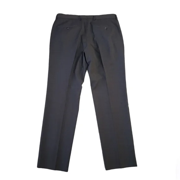 HUGO Boss Dieselstrasse 12 gray wool lined flat front Pants, Size 34R